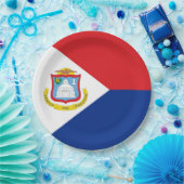 Sint Maarten Flagge Pappteller (Party)