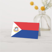 Sint Maarten Flagge Platzkarte (Vorderseite)