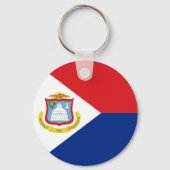 Sint Maarten Flagge Schlüsselanhänger (Vorderseite)