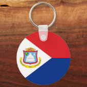 Sint Maarten Flagge Schlüsselanhänger (Vorderseite)