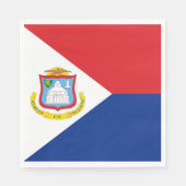 Sint Maarten Flagge Serviette (Vorderseite)