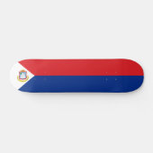 Sint Maarten Flagge Skateboard (Horizontal)