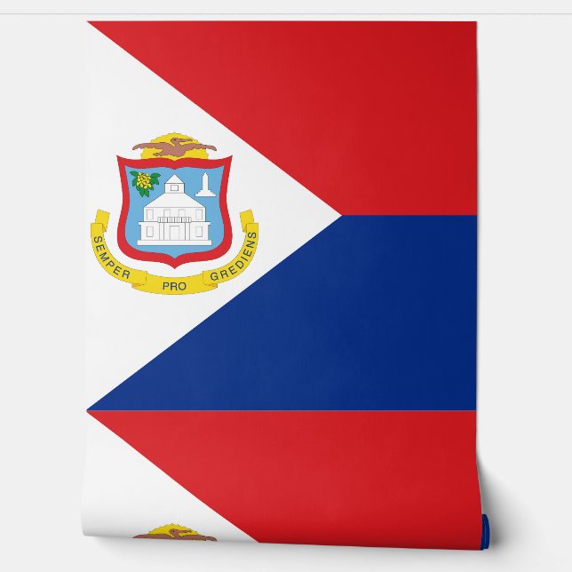 Sint Maarten Flagge Tapete (Abrollen)