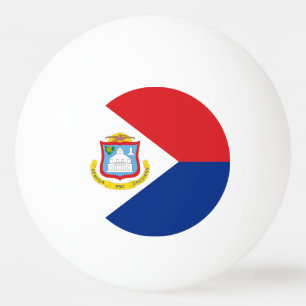 Sint Maarten Flagge Tischtennisball