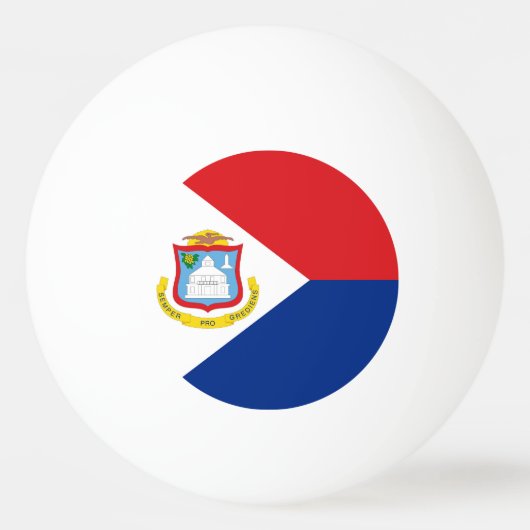 Sint Maarten Flagge Tischtennisball (Vorderseite)