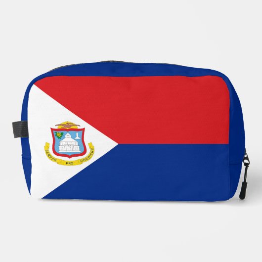 Sint Maarten Flagge Waschbeutel (Vorderseite)