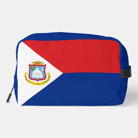 Sint Maarten Flagge Waschbeutel (Rückseite)