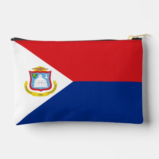 Sint Maarten Flagge Zubehörtasche (Rückseite)