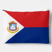 Sint Maarten Flagge Zubehörtasche (Rückseite)