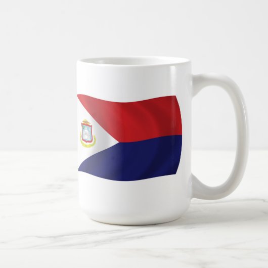 Sint-Maarten-Flaggen-Tasse Kaffeetasse (Rechts)