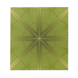 Sint Maarten Green Abstrakt Tile Notizblock