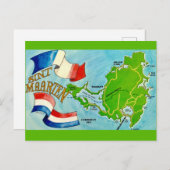 Sint Maarten Island Postkarte (Vorne/Hinten)