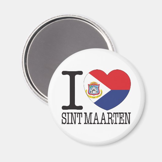 Sint Maarten Liebe V2 Magnet (Vorderseite/Rückseite)