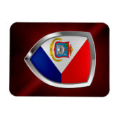 Sint Maarten Metallic Emblem Magnet (Horizontal)