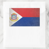 Sint Maarten Rechteckiger Aufkleber (Tasche)