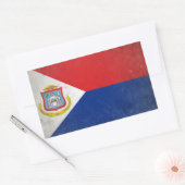 Sint Maarten Rechteckiger Aufkleber (Umschlag)