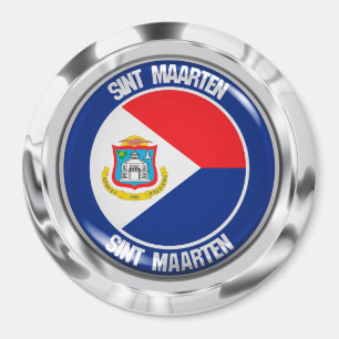 Sint Maarten RundEmblem Magnet