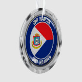 Sint Maarten RundEmblem Ornament (Vorderseite)