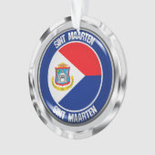Sint Maarten RundEmblem Ornament (Vorderseite)