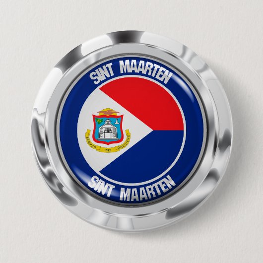 Sint-Maarten-Rundes Emblem Button (Vorderseite)