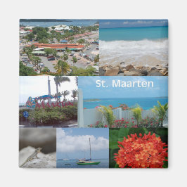 Sint Maarten-Saint Maarten Foto Collage Magnet