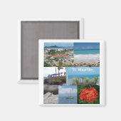 Sint Maarten-Saint Maarten Magnet (Vorderseite/Rückseite)
