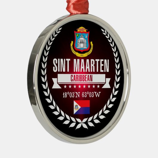 Sint Maarten Silbernes Ornament (Rechts)