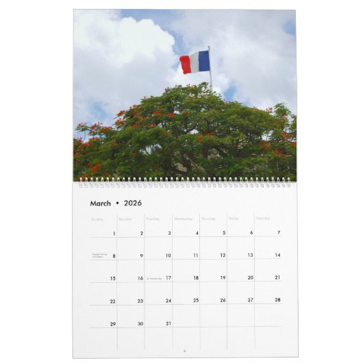 Sint Maarten - St. Martin 12 Monate Kalender (Mär 2026)