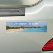 Sint Maarten - St. Martin Beach Scene Autoaufkleber (Auf Auto)
