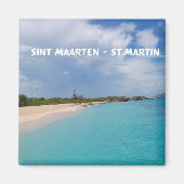 Sint Maarten - St. Martin Beach Scene Magnet (Vorne)