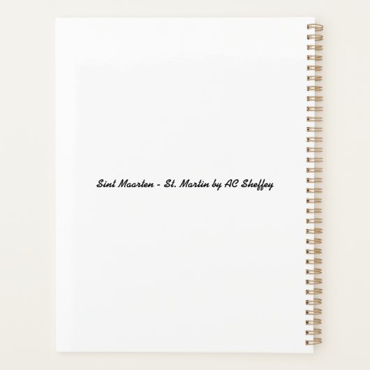 Sint Maarten - St. Martin Beach Scene Planer (Rückseite)