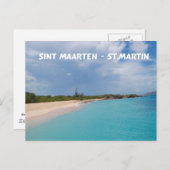 Sint Maarten - St. Martin Beach Scene Postkarte (Vorne/Hinten)