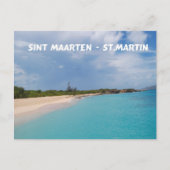Sint Maarten - St. Martin Beach Scene Postkarte (Vorderseite)