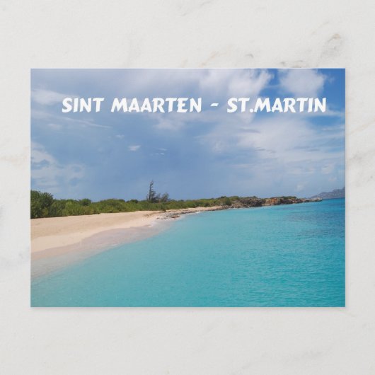 Sint Maarten - St. Martin Beach Scene Postkarte (Vorderseite)
