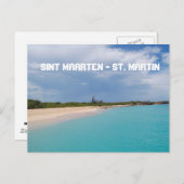 Sint Maarten - St. Martin Beach Scene Postkarte (Vorne/Hinten)