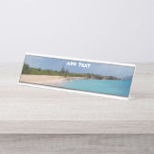 Sint Maarten - St. Martin Beach Scene Schreibtischnamensplakette (Vorderseite )