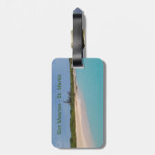 Sint Maarten - St Martin Gepäckmarke Gepäckanhänger (Rückseite vertikal)