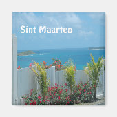 Sint Maarten - St. Martin Ocean Blue Seascape Magnet (Vorne)