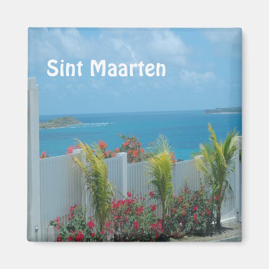 Sint Maarten - St. Martin Ocean Blue Seascape Magnet (Vorne)