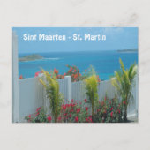 Sint Maarten - St. Martin Ocean Blue Seascape Post Postkarte (Vorderseite)