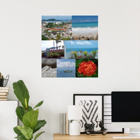 Sint Maarten-St. Martin Poster Print (Heimbüro)