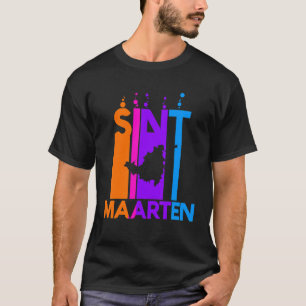 Sint Maartin Bunte Blasen T-Shirt