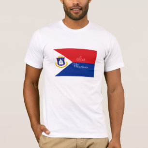 Sint Marteen St Martin Flaggen-Andenkent-shirt T-Shirt