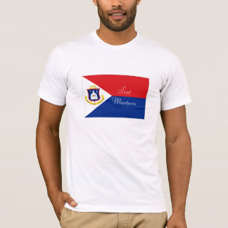 Sint Marteen St Martin Flaggen-Andenkent-shirt T-Shirt