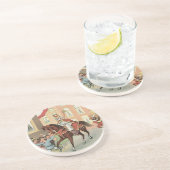 Sinterklaas Dutch St. Nick Vintag St. Nicholas Getränkeuntersetzer (Seite)