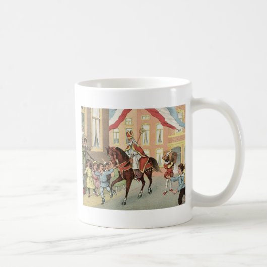 Sinterklaas Dutch St. Nick Vintag St. Nicholas Kaffeetasse (Rechts)