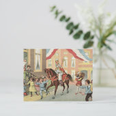 Sinterklaas Dutch St. Nick Vintag St. Nicholas Postkarte (Stehend Vorderseite)