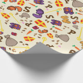 Sinterklaas Feest Geschenkpapier (Ecke)
