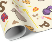Sinterklaas Feest Geschenkpapier (Rolleneckpunkt)