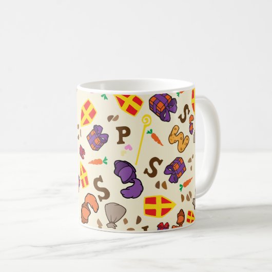 Sinterklaas Feest Kaffeetasse (VorderseiteRechts)
